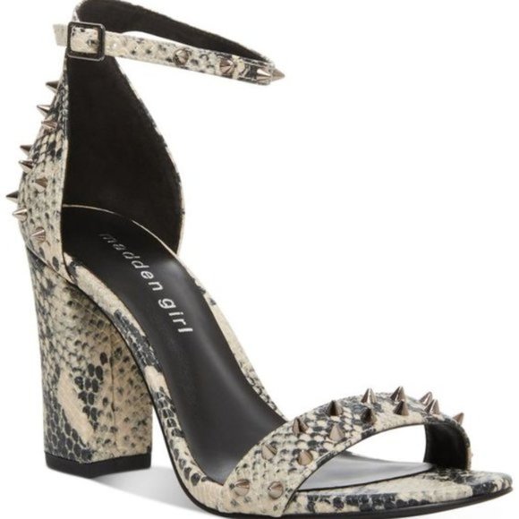 Madden Girl Shoes - Madden Girl Bella Studded Snake Heel Sandal